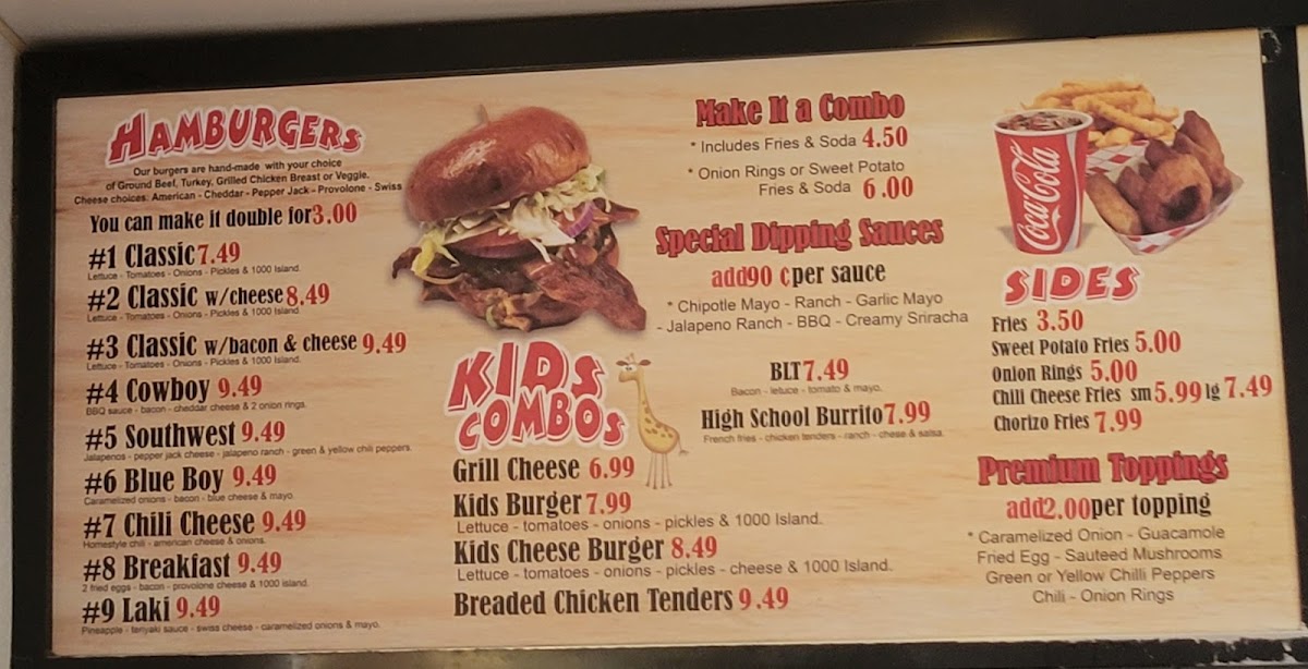 Corner Burger Menu - Image 2