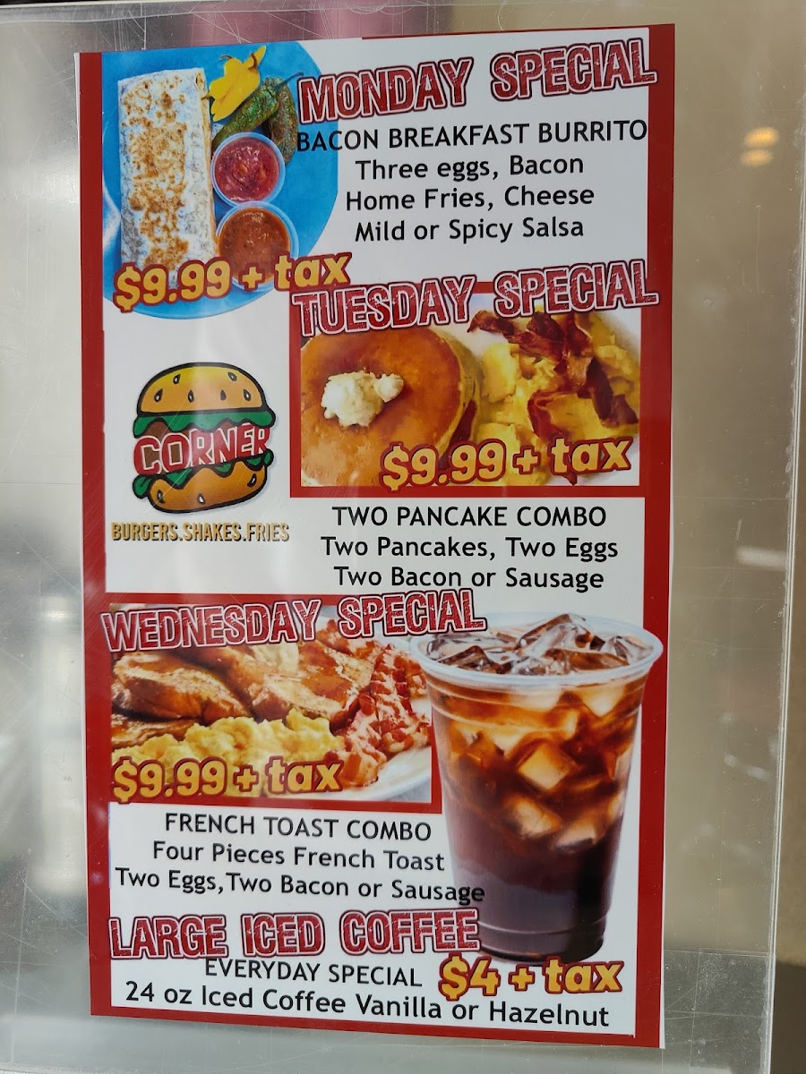 Corner Burger Menu - Image 3